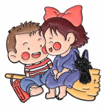 TendenciaPin Estudio  Kiki Entregas A Domiclio Jiji Gato AnimeCalidad premium