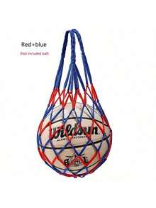 1pc Thick Nylon Woven Large Capacity Tote Bag, Multi-Functional Basketball/Football/Volleyball Net Storage Bag