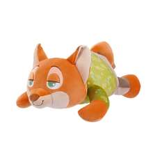 Miniso 疯狂动物城系列尼克躺卧姿势24号毛绒玩偶，柔软短毛绒材质，疯狂动物城狐狸造型，树叶图案服装装饰，适合家居摆设/靠垫/日常陪伴，可爱大号毛绒玩偶（1个） - 橘色 - 查看 7