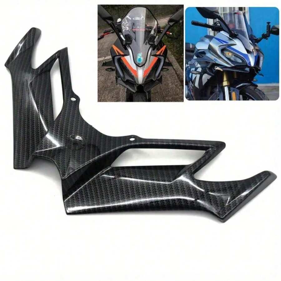 摩托车前挡风玻璃翼整流罩 - 碳纤维材质,适用于 Nmax155 Ninja250 300 GSX250R 250SR,气流升级 - 鳥嘴 - 查看 1