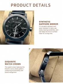 Burberry Men's Watch The City Black Print - Black - View 4