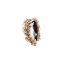 Braided Headband WithTooth Wide Braid Messy Hair Hoop WomenFashion Hair Accessories - Nâu vàng, Pha trộn thuốc tẩy, Vàng hoe - Xem 1