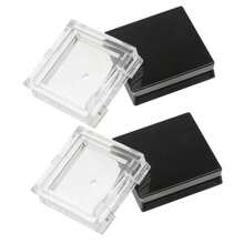 Organizador De Caja Vacia Para Sombras De Ojos Cuadradas 1.42 Pulgadas Para Rubor Poo Y Maquillaje Compacto Reutilizable - como en la foto - Ver 1