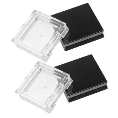 Organizador De Caja Vacia Para Sombras De Ojos Cuadradas 1.42 Pulgadas Para Rubor Poo Y Maquillaje Compacto Reutilizable