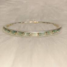 1件装 时尚水钻手链 女士闪亮果冻手镯饰品 - 彩色 - 查看 9