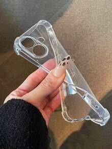 Silver Butterfly Luxury Shockproof Transparent Protective Case Compatible With IPhone 17/17Pro/17ProMax/16/16ProMax/16Plus/16Pro/15/15ProMax/15Plus/15Pro, Women/Girls Phone Case, Cute Phone Case - Clear - View 8