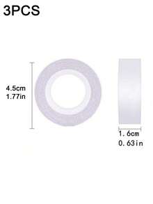 1/3 Roll Invisible Double-Sided Tape, 5m Anti-Flashing Breast Petals, Waterproof Anti-Slip Fixation Tape, Fashion Double-Sided Tape - Strong Body Adhesive, Suitable For Clothing, Body, Scarf, Beauty, Applicable To All Fabrics And Skin Types, Transparent Dress Bust Protector Sticker, Gift For Family, Friends And Colleagues, Essential For Ladies Dresses, Open Shoulder Tops, Low-Cut Necklines, Summer Cooling, Beach, Travel, Anti-Flashing - Multicolor - View 13