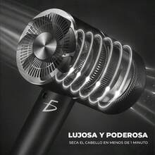 Secadora De Cabello Para Viaje Profesional Portátil 127v - Negro - Ver 4