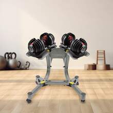 Free Standing Silver Gray Dumbbell Rack Weight Stand, 100kg/220.46lbs Load Capacity, Dumbbell Rack, Iron+ Rubber Material Dumbbell Holder, Suitable For Use At Home, In The Gym - Silver Gray - View 3