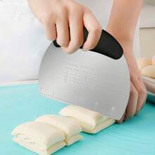 Espátula multiusos de acero inoxidable graduada, ideal para pasteles, tartas, pizzas y queso. Herramienta fácil de limpiar, regalo de Navidad perfecto - Multicolor - Ver 9