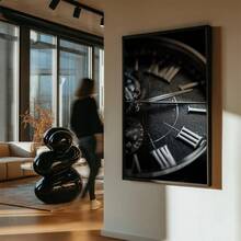 1幅无框黑白照片墙画，时尚美学公寓装饰，时尚杂志豹纹图案，Y2K风格墙面装饰，墙面艺术，墙面装饰，帆布画，现代简约风格印刷品，客厅和卧室装饰，浴室装饰，理想礼物 - 彩色 - 查看 5