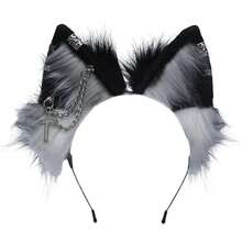 Cat Cosplay Ears Cat Ears Headbands Clips Accessories Punk Gothic Cross EK12-EK28 - HollowCrossEarringsEk27 - View 1