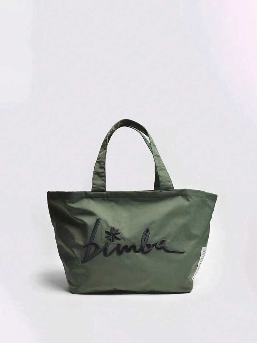Túi xách cỡ lớn, nhẹ, thêu họa tiết, túi đeo vai thời trang. - màu xanh lá - Xem 1