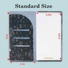 Travelers Notebook Inserts With PVC Sleeve Holder,Storyboard Refills, Standard Regular TN Journal Notebook For Journals,Dis,Planners,30 Sheets,8.5\ X 4.7\,White Horse - WhiteHorsePVC&Storyboard - 查看 3