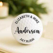 Custom Wedding Golf Balls,Custom Text,Personalized Names & Date, Bride And Groom Gift,Personalized Wedding Golf Ball Gift, Wedding Favor, Bride And Groom Golf Balls - Multicolor - View 21