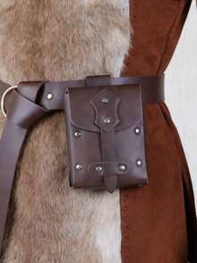 1个中世纪文艺复兴风格腰包，维京复古腰包，便携式腰包零钱包，男女通用万圣节服装道具