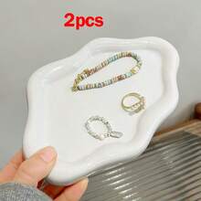 1PC A High-End Jewelry Tray With Creative Cloud Design And Dual Color ABS Is Suitable For Storing Materials, Perfume, Key Rings, Rings, Keys, Earrings, Necklaces And Other Desktop Decorations. The Most Suitable Indoor Decoration For Women's Travel, Vacation, Autumn, And Halloween. - Nhiều màu - Xem 16