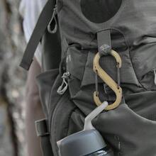 SBP4 - 03 - 28BG Mosquetn plstico con doble cierre, tamao 4, coyote - Coyote - Ver 5