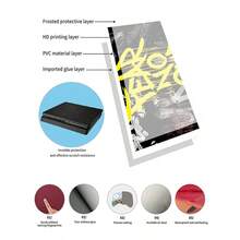 1 Set Slim Game Console Printed Skin Sticker, Waterproof Durable Scratch-Resistant Protective Decal