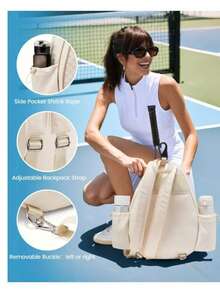 Ba lô thời trang mới, ba lô công sở dung tích lớn, ba lô đa năng, túi đựng vợt tennis chống nước. - Nhiều màu - Xem 9