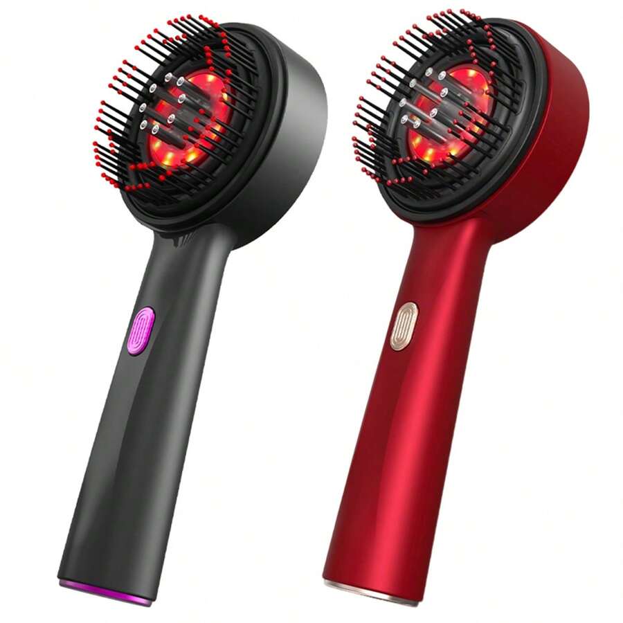 Bàn chải massage da đầu điện dùng pin 1400mAh, dụng cụ thoa dầu dưỡng tóc, massage thư giãn da đầu một tốc độ, chống rụng tóc, lược massage cầm tay dùng tại nhà dành cho cả nam và nữ.
