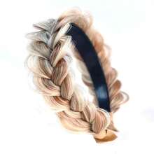Braided Headband WithTooth Wide Braid Messy Hair Hoop WomenFashion Hair Accessories - Nâu vàng, Pha trộn thuốc tẩy, Vàng hoe - Xem 9