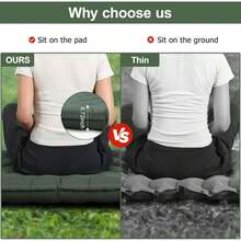 Self-Inflating Thick Double Sleeping Pad With Pillow And Built-In Foot Pump, Suitable For Backpacking, Hiking, Tent Camping And Other Occasions, Portable Camping Mat, Self-Inflating Camping Sleeping Pad, Time And Effort Saving, Foot Pump Inflation, Can Be Fully Inflated In Less Than 3 Minutes.