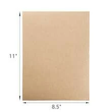 300 Pack Kraft Paper Sheets, 120 GSM Brown Printer Paper, Rustic Brown Stationery Paper For Arts And Craft, Drawing, DIY Projects, Invitation, Laser And Inkjet Printer Compatible, 8.5 X 11 Inch - 棕色的 - 查看 3
