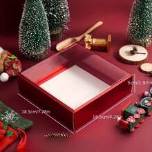 Hộp quà trang nhã 10/5, làm từ bìa cứng bền chắc, có nắp trong suốt, miệng rộng và các góc bo tròn. Thích hợp cho tiệc sinh nhật, quà tặng Ngày Valentine, tiệc cưới, trang trí đám cưới, bao bì sản phẩm cho doanh nghiệp nhỏ và quà tặng tiệc tùng. | Thiết kế hộp đơn giản | Chất liệu bìa cứng chắc chắn, một món quà lý tưởng. - Nhiều màu - Xem 10