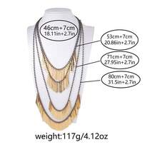 Geometric Metal Pendant Multi-Layer Beaded Necklace, Fashionable High-End Design, Suitable For Women's Daily Wear