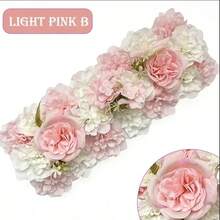 人造玫瑰花环拱门装饰，长款仿真玫瑰花束 - 人造花桌饰 - 人造花墙背景，适用于派对、新娘送礼会及其他活动花艺布置 - 彩色 - 查看 33