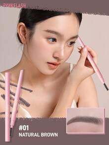 Lápiz de cejas PINKFLASH - Resistente al agua, al sudor y a las manchas, de larga duración y resistente a la decoloración, lápiz de maquillaje multicolor para cejas - #01 - Ver 2