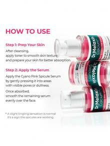 Dr.Melaxin Cemenrete 30ml 蓝粉色尖刺精华液，水润质地，清爽不黏腻，修护受损肌肤，改善肤质，提亮肤色，韩国化妆品 - 30ml - 查看 6