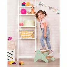 aburete para niños – Taburete de Madera – Taburete para Dormitorio, baño, Cocina – Muebles para niños pequeños, Niños – 2 años + – Peek-A-Boost - Menta