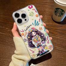 Cute girl For  glxy A56 55 54 36 35 26 25 23 16 15 14 06 05 NOTE20 10 S25 24 23   22 21 20 10 FE PLUS ULTRA Thin and transparent soft case for phone, with a   bare phone feel - TKK - Concha espacial transparente - DXLGEYChica linda - Ver 6