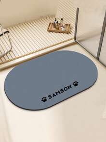 Personalized Absorbent Dog Food Mat, Dog Feeding Mat, Customizable Pet Name Dog Food Mat, Personalized Dog Bed Mat, Can Be Customized According To Your Beloved Dog's Name, Ideal For Protecting Floors And Keeping Feeding Area Clean, Creating A Vacation Atmosphere, Autumn Decor - Multicolor - View 13