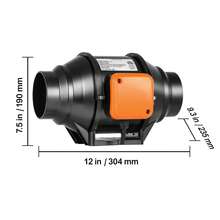 Wall-Mounted Fans - 304 mm 200 stóp sześciennych na minutę - Zobacz 10