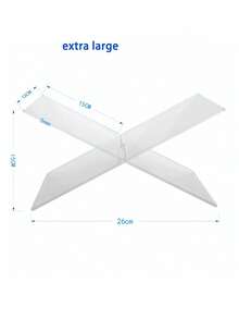 1 kệ sách acrylic (Vui lòng tháo lớp màng bảo vệ trước khi sử dụng), giá đựng công thức nấu ăn nhà bếp, kệ sách hình chữ X trong suốt, giá trưng bày để bàn, khay đựng tạp chí và sách, đồ trang trí bàn làm việc sáng tạo, giá trưng bày sách giáo khoa và album hình chữ X. - Nhiều màu - Xem 13