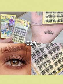 24款动物系列免胶假睫毛，持久高粘性，卷翘自然轻盈