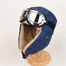 男女通用飞行员帽，冬季户外滑雪、骑行保暖护耳 - 彩色 - 查看 5