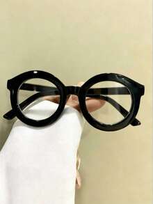 Gafas redondas retro, gafas de ordenador clásicas sin receta, estilo vintage compacto, que combinan moda y protección ocular - Multicolor - Ver 2