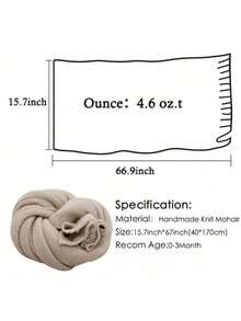 新生儿襁褓，柔软弹力针织毯，手工制作，适合男宝宝和女宝宝拍照，新生儿摄影道具，婴儿派对礼物，复活节礼物，婴儿用品