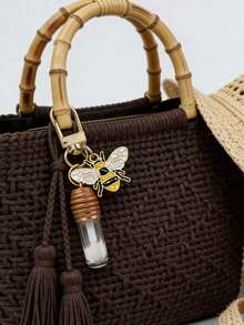 Bee Keychain Compatible,Bottling Bottles,Cute Bee-Shaped Acrylic Key With Lobster Clasp,Bee-Themed Gift Accessory For Birthdays, Bee Pattern Portable Pendant Bottle, Pendant,Car Keychain, Key Strap - Suitable For Cars, Cameras, Backpacks, Phones, And Home Keys. Christmas Gift, Father'S Day Gift, Mother'S Day Gift, Halloween Gift, Birthday Gift,Valentine'S Day Gift - Multicolor - View 5