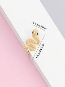 1pc Fashionable Snake Shaped Nose Ring, Suitable For Women's Daily Wear And Travel - Snake-shaped Nose Ring - View 4