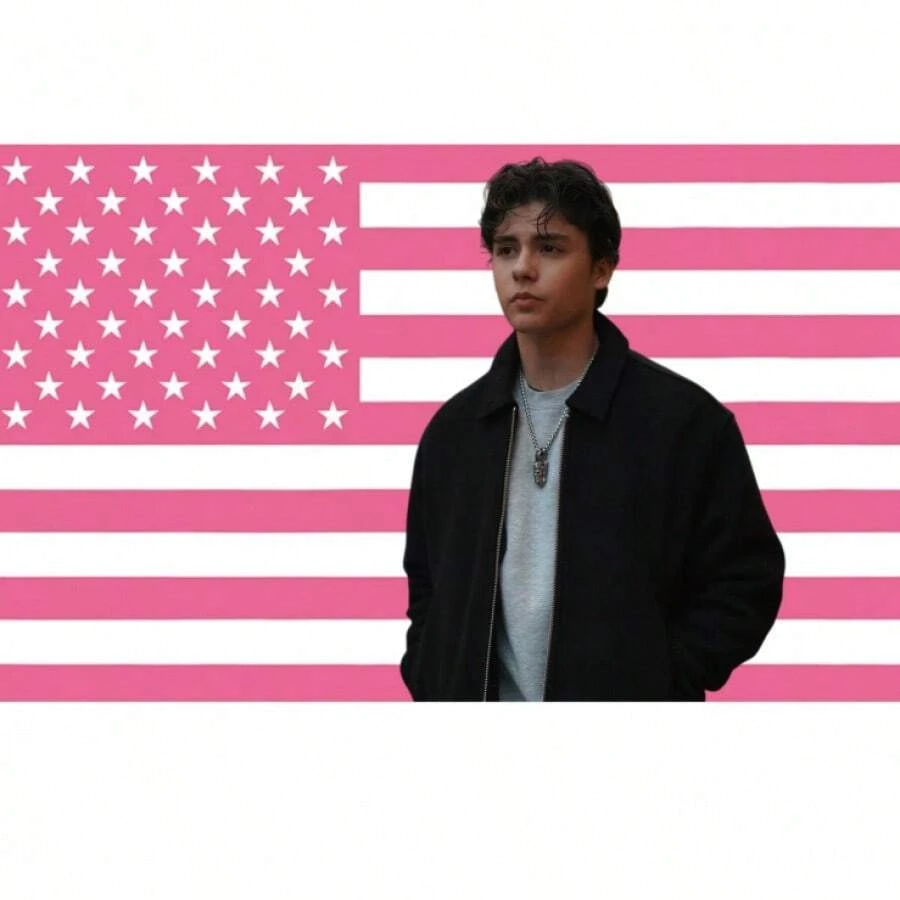 Tapiz americano Miguel, diseño de pared de poliéster rosa Mora - a - Ver 1