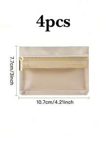 1/2/3pcs Portable Jewelry Box, Can Store Earrings, Necklaces, Rings, Bracelets, Travel Jewelry Organizer Bag