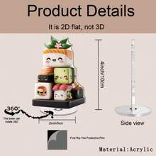 360° Rotating Acrylic Statue, 2D High Definition, Scratch-Resistant Decorative Display Item, Desktop Creative Ornament, Suitable For Home, Office, Holiday Gifts, Themed Decor - Acrylic Standee Desktop Decoration - View 8