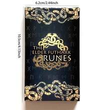 26pcs Rune - Divination Cards In Goth/Occult Style, Suitable For Beginners & Enthusiasts, For Spiritual Journey & Fate Exploration, Ideal Gift For Halloween, Christmas, Birthday | Exquisite Card Design - Multicolor - View 6