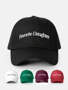 1 件女士户外驼色字母印花水洗棒球帽，可调节，防晒，休闲，适合春秋旅行，百搭，遮阳，年轻人，Y2K 风格