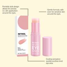 视黄醇眼霜 - 紧致眼霜棒，减少细纹，蕴含角鲨烷、维生素E、透明质酸、咖啡因，保湿，增强肌肤弹性 - 粉色 - 查看 7